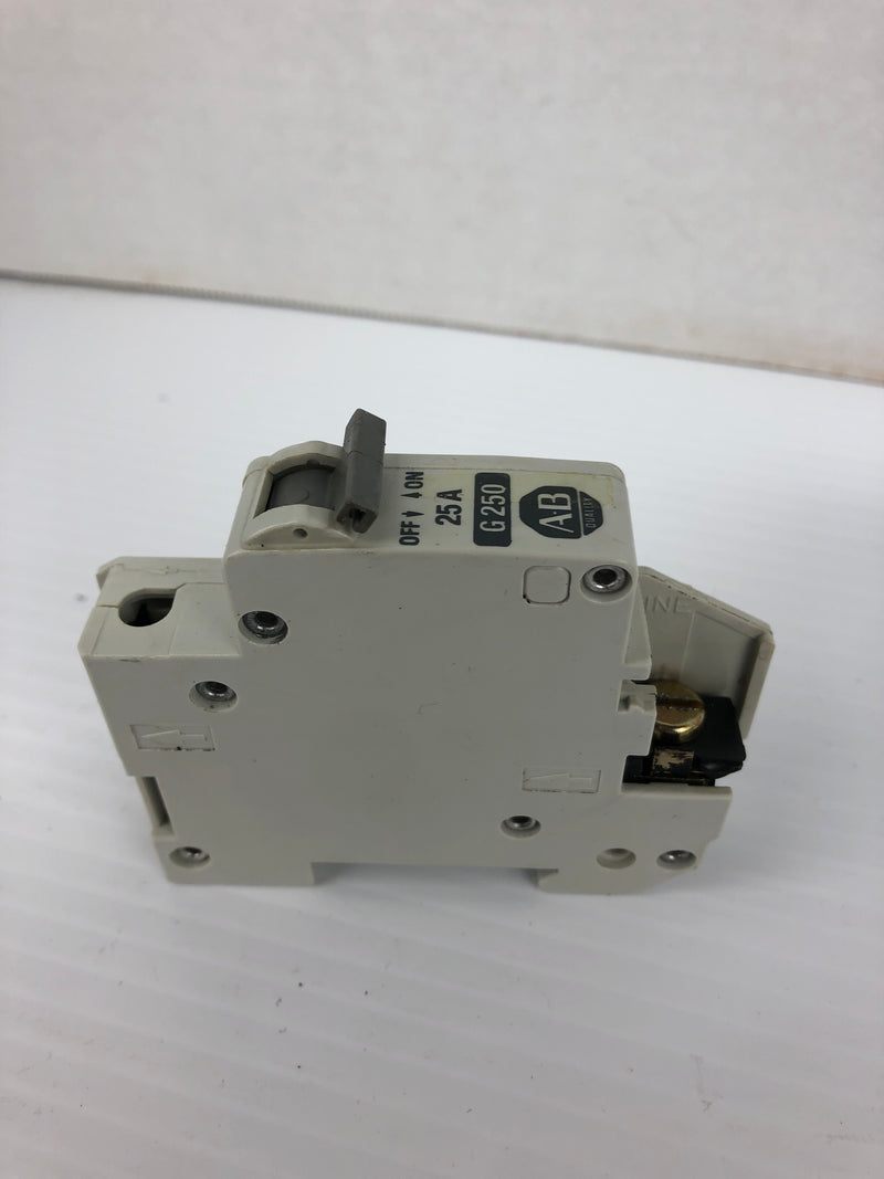 Allen Bradley G250 Circuit Breaker 1492-CB1 Ser. A 25A 1P