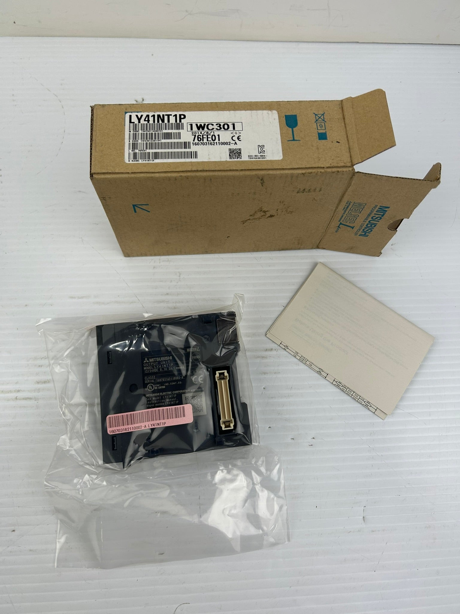 Mitsubishi LY41NT1P Output Unit PLC Module 12/24VDC 0.1A 2A/Common Class 2 5VDC
