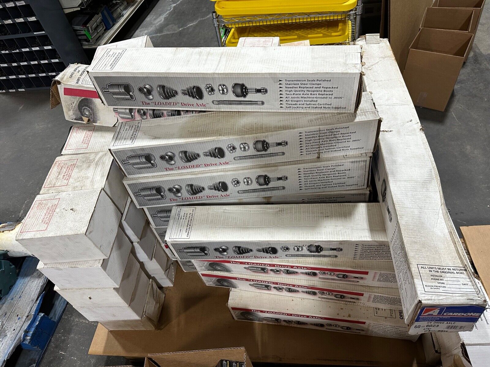 Huge Lot of Cardone Auto Parts Shaft Assemblies Power Steering Pumps Water Pumps