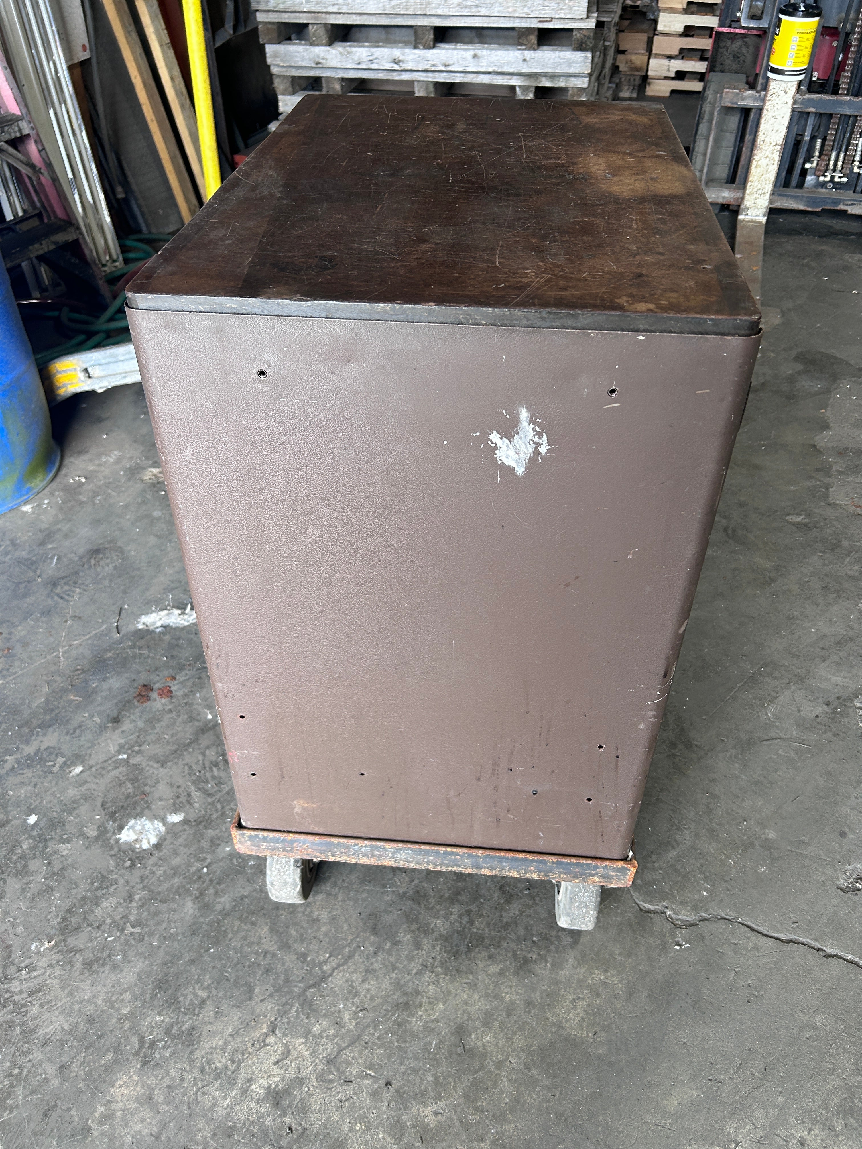 Kennedy Kits Style 294 Rolling Tool Cabinet Machinist Chest Brown Vintage USA