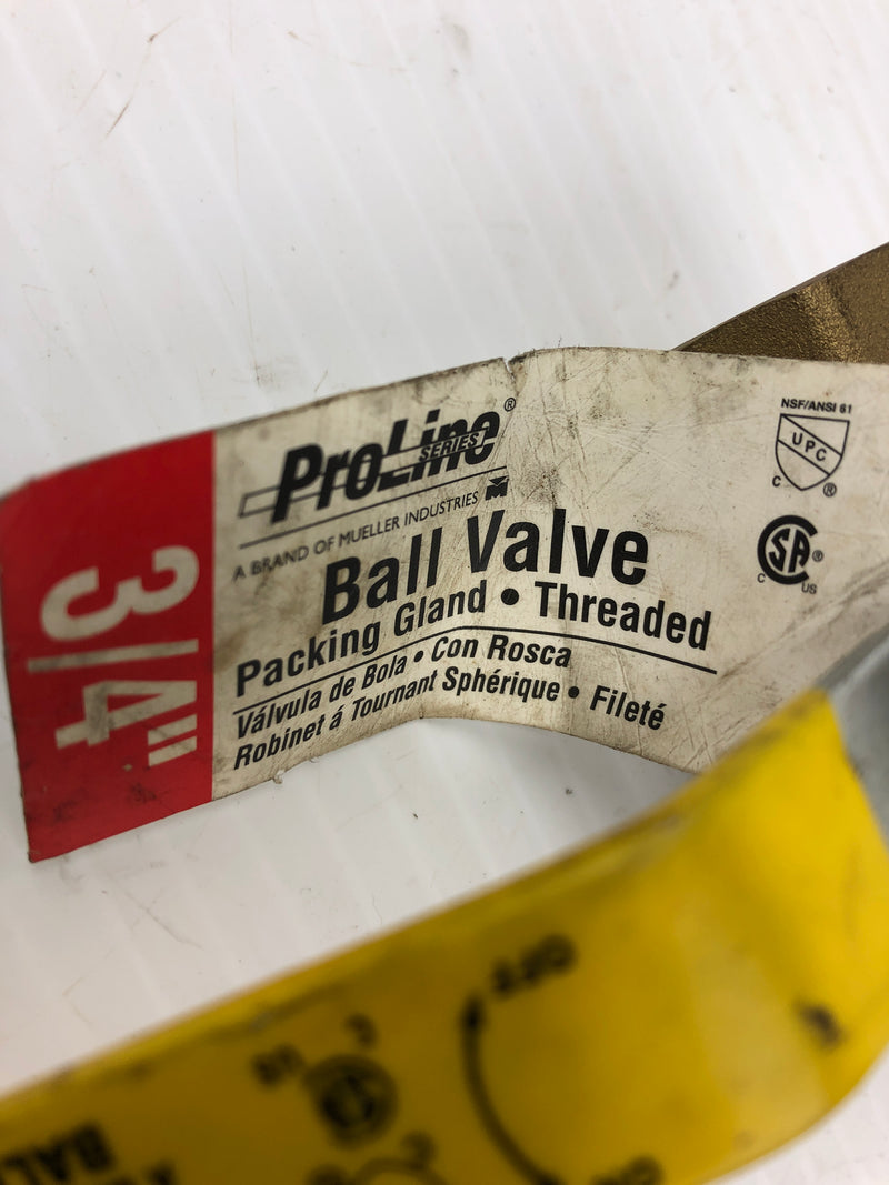 Pro Line Ball Valve 600WOG 3/4"