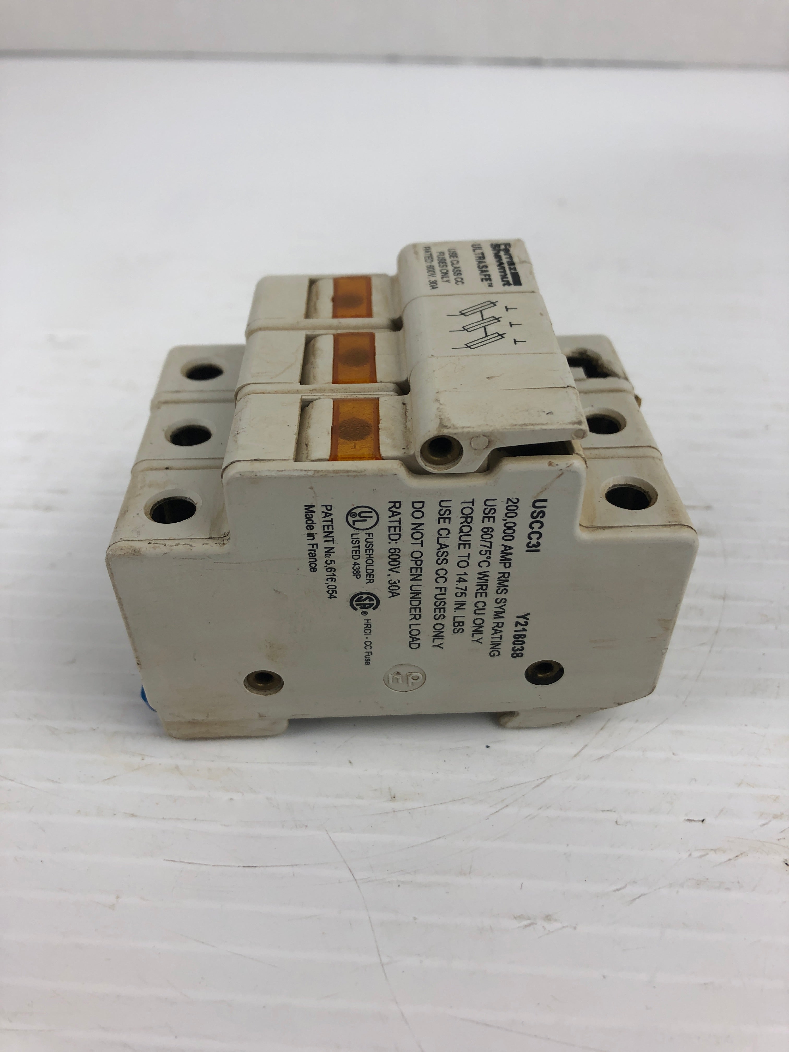 Ferraz Shawmut Ultrasafe USCC3I 3P Fuse Holder 600V 30A