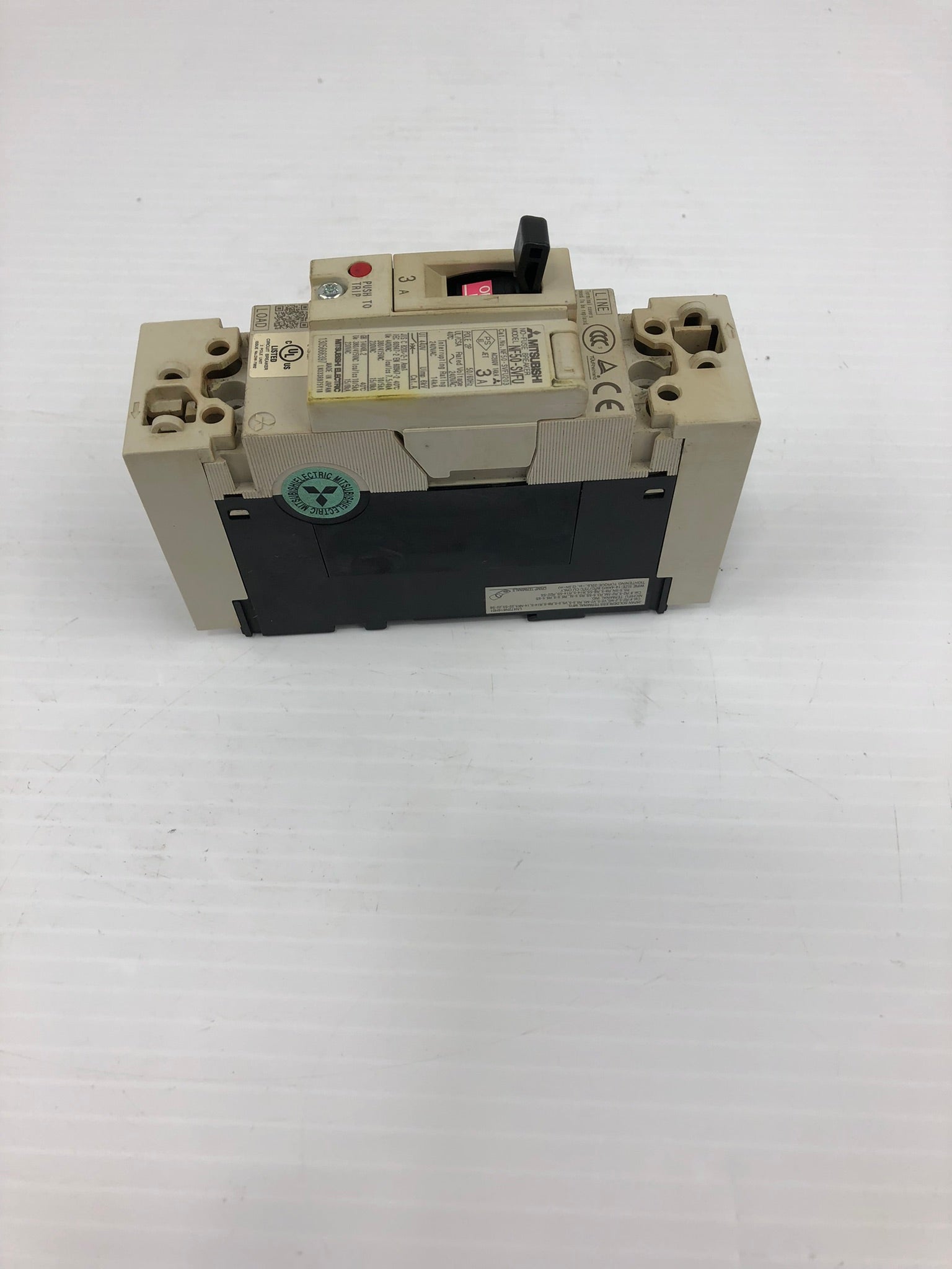 Mitsubishi Electric NF50-SVFU No Fuse Breaker 3A with Handle F-035VUL2