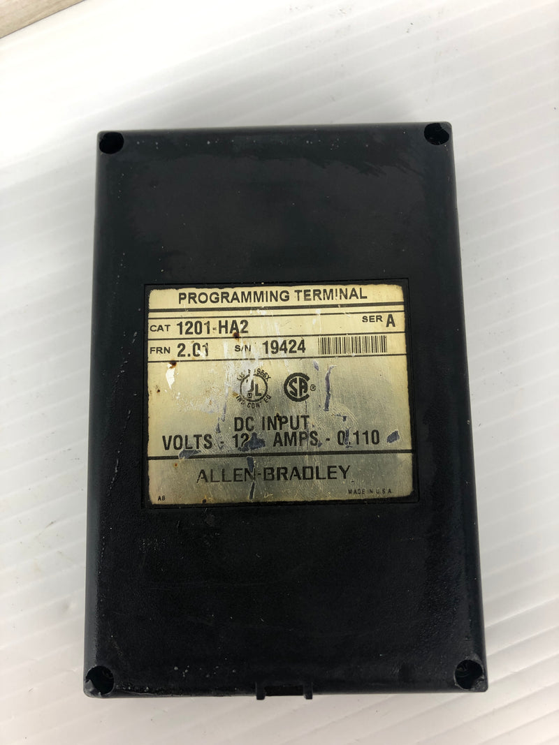 Allen-Bradley 1201-HA2 Programming Terminal Ser. A 2.01FRN 12V 0.110A