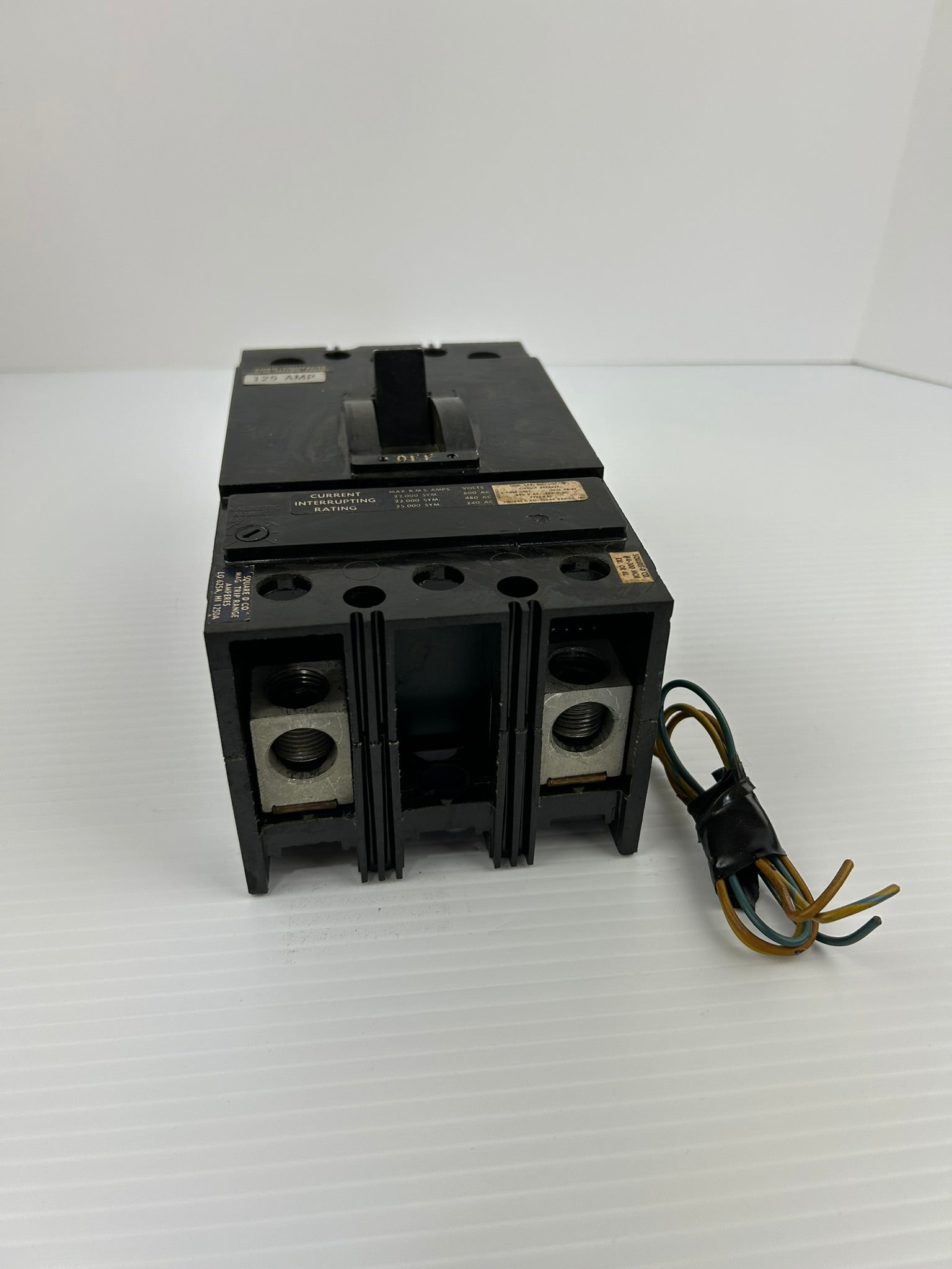 Square D KAL-26125 Circuit Breaker KAL26125 125A 2 Pole 600VAC 250VDC KAL KB-61