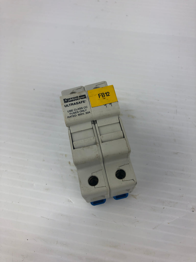 Ferraz Shawmut USCC2 Ultrasafe Fuse Holder 2 Pole 600V 30A