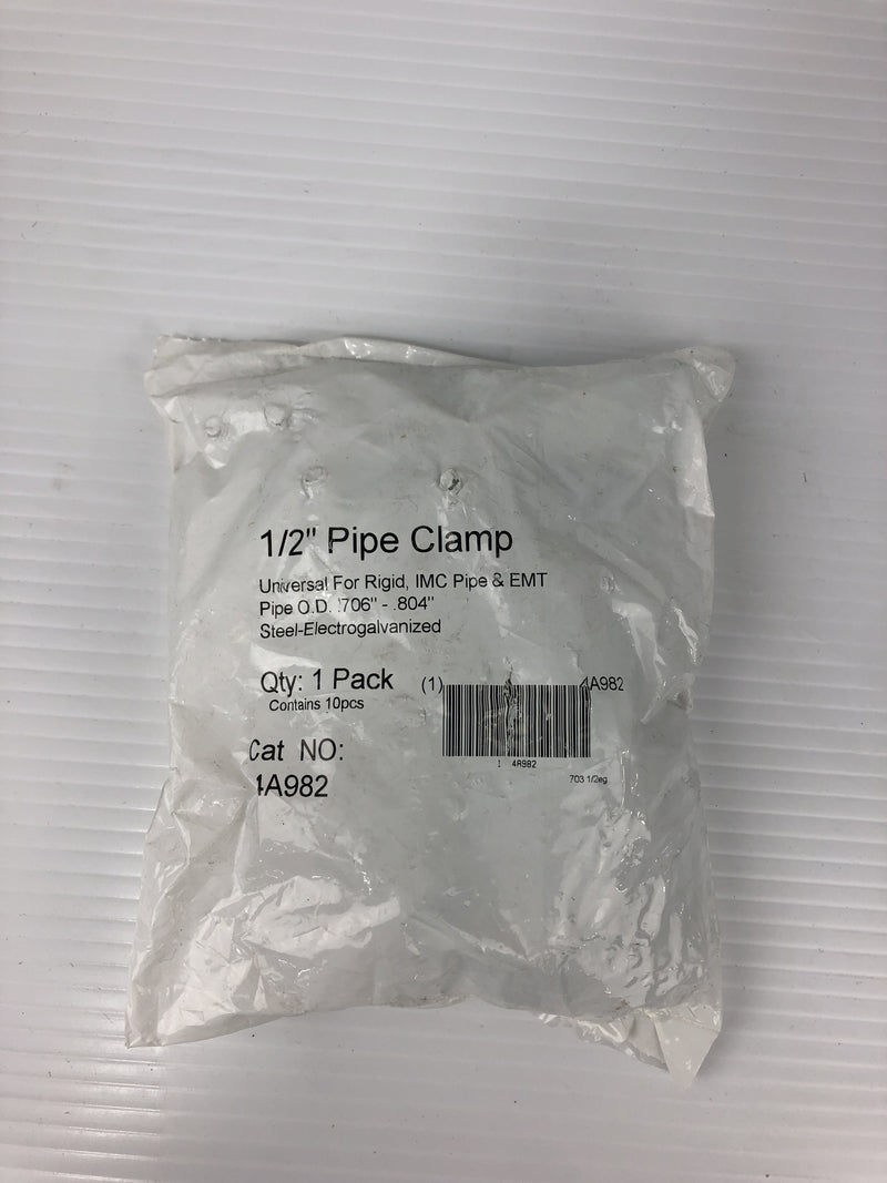 Thomas & Betts 4A982 Pipe Clamp 1/2" - 10 Bags of 10