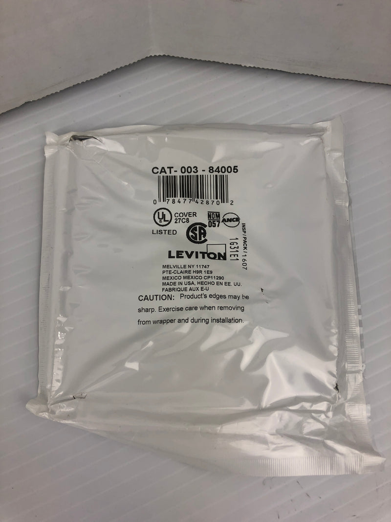 Leviton 84005 Steel Two Gang Wall Plate - Lot of 15