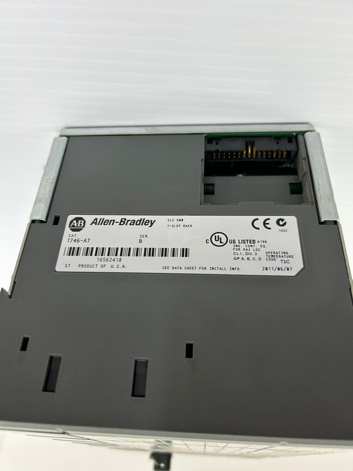 Allen-Bradley SLC 500 PLC 7-Slot Rack 1746-A7 Series B SLC 5/03 CPU I/O