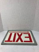 Accuform MEXTGL14L Metal Exit Sign Hangable