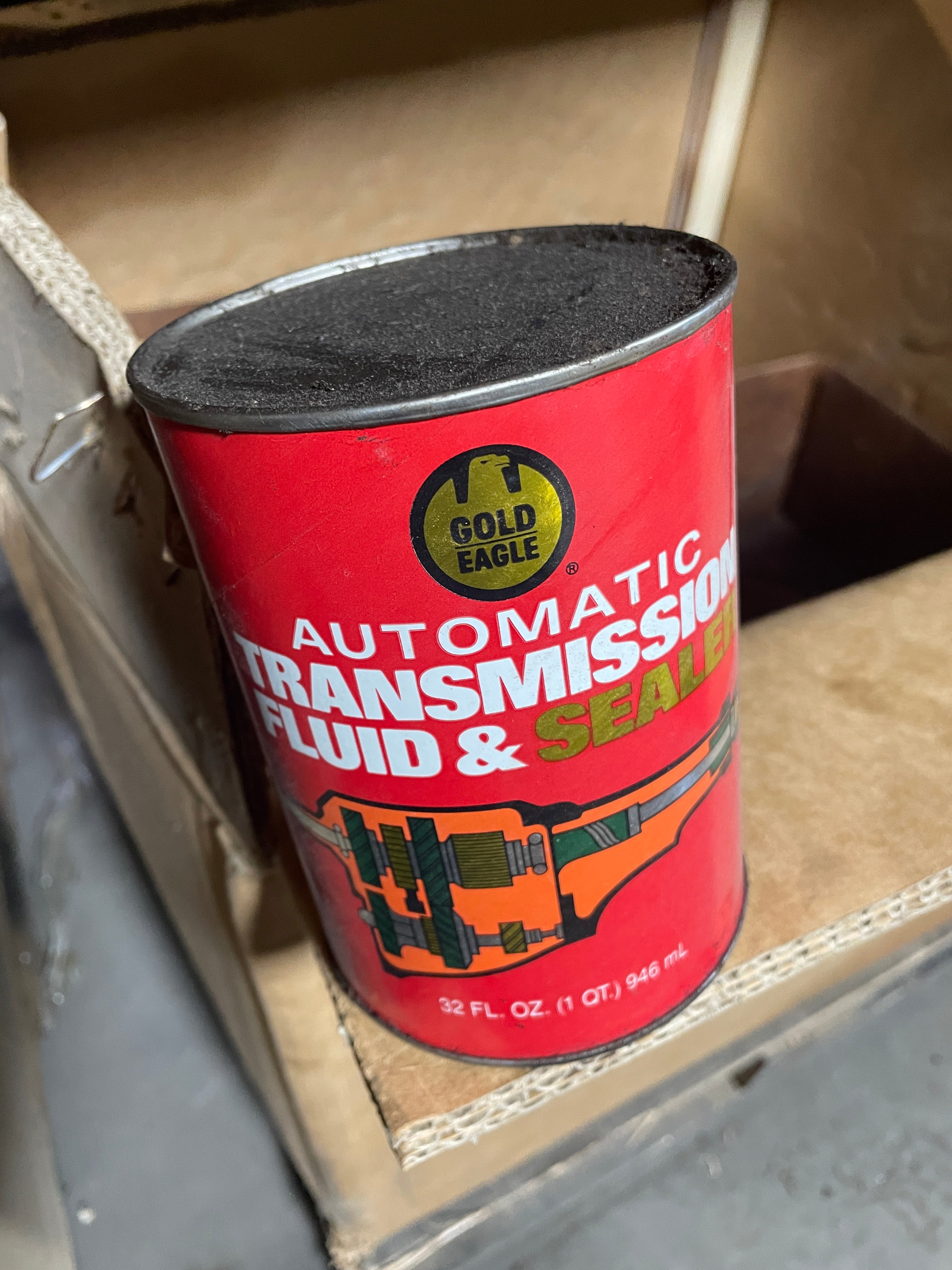 Vintage Oil Can Drydene Motor Oil Supreme XHD / Transmission Fluid
