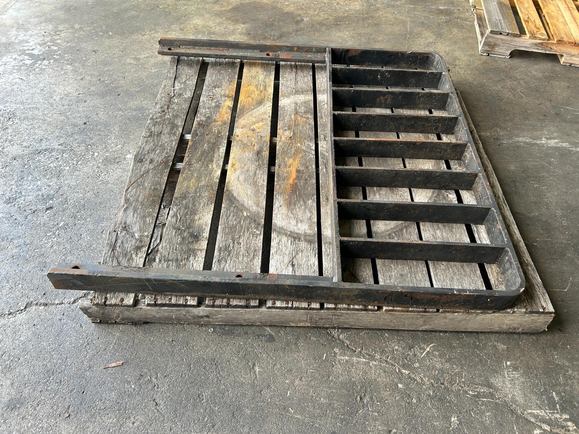 Forklift Load Rest 45-3/4” W x 46-1/8” H Black Metal