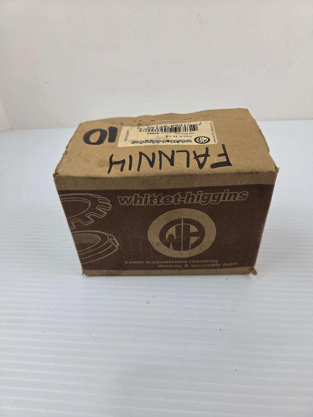 Whittet-Higgins N-14 Bearing Locknut Nut 2.751-18 Thread 3-5/8" OD - Box of 10