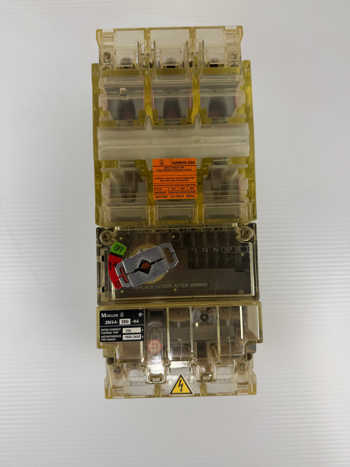 Moeller Circuit Breaker NZMH9-250 250 Amp 240/480/600 Volt