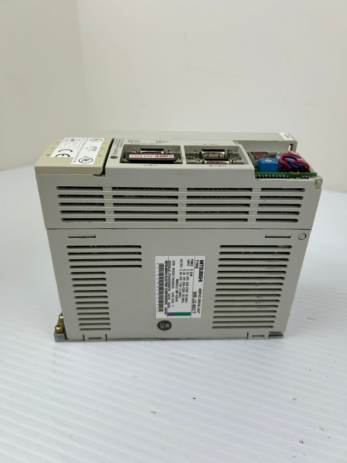 Mitsubishi MR-J2-60CT AC Servo Drive 0.6kW 3.6A 170V 3PH CNC