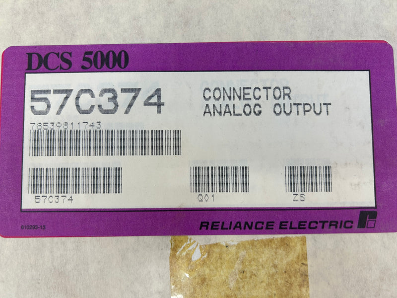 Reliance Electric 57C374 Analog Output Connector Cable C&M Corp DCS 5000