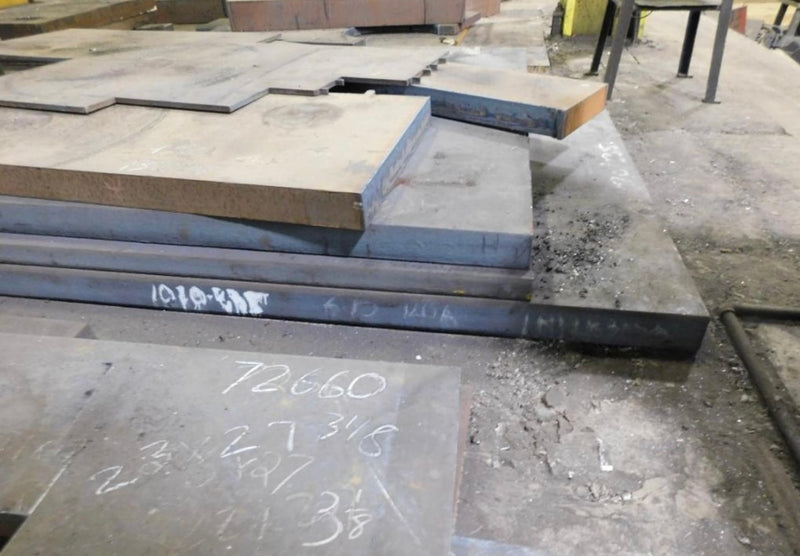 Heavy Steel Plate Slab Lot Miscellaneous Sizes