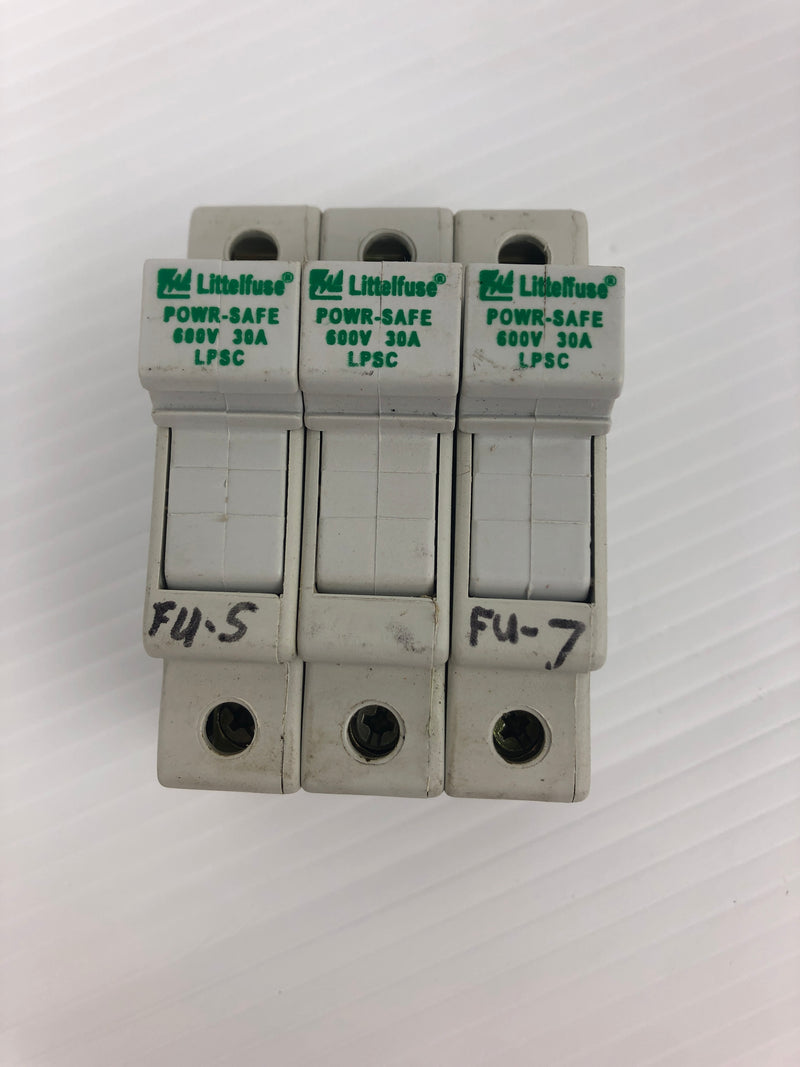 Littelfuse LPSC Fuse Holder Class: CC 600V 30A 3P