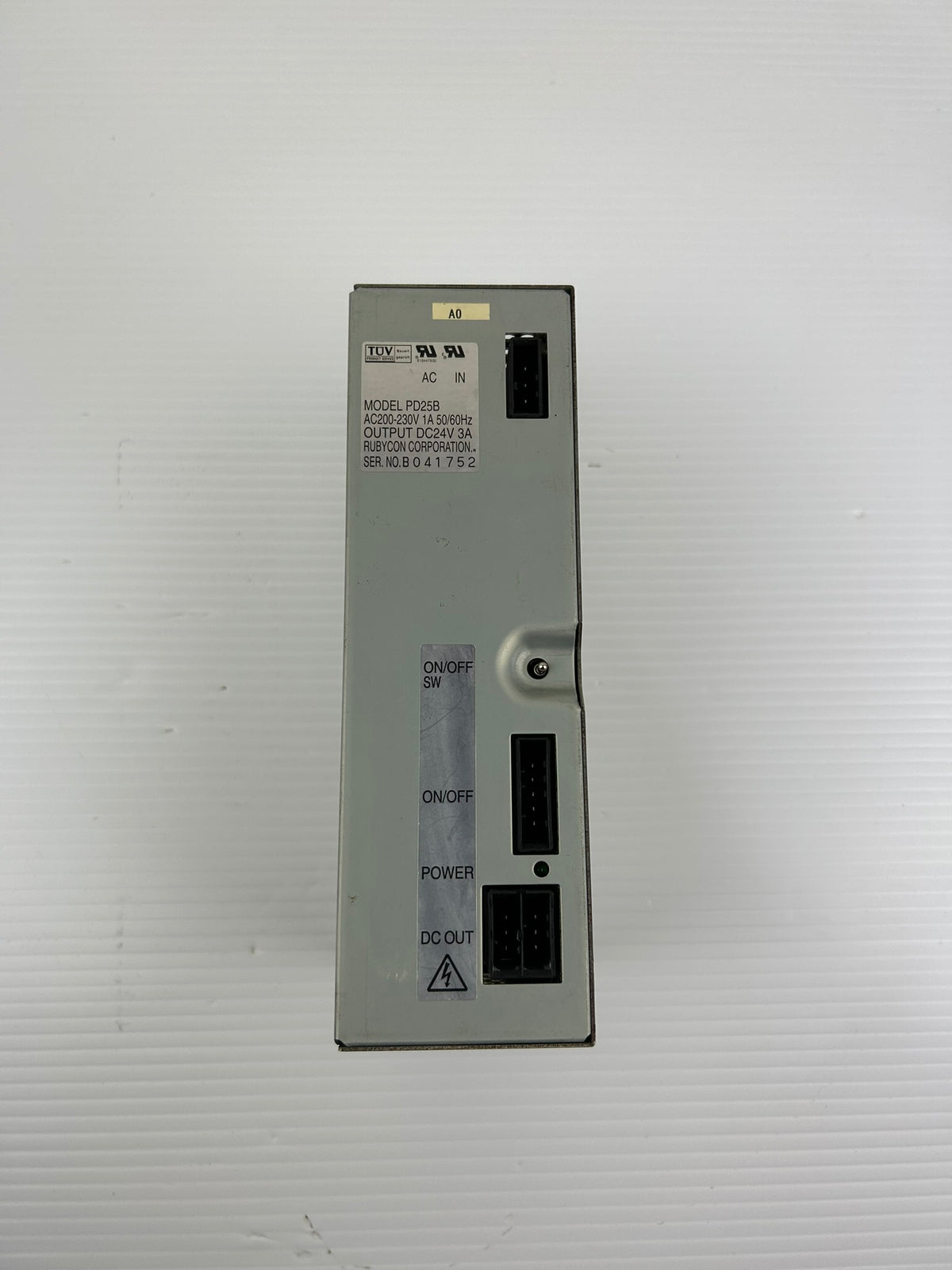 Rubycon PD25B AC Power Supply 24VDC 3A Industrial