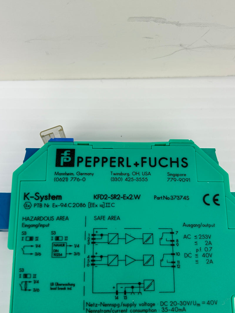 Pepperl + Fuchs KFD2-SR2-Ex2.W Switch Amplifier 37374S