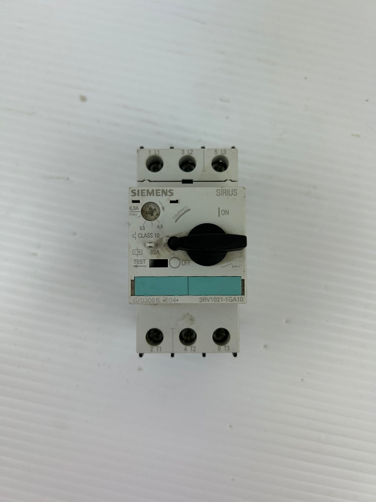 Siemens SIRIUS 3RV1021-1GA10 Motor Starter Protector 4.5-6.3A Class 10