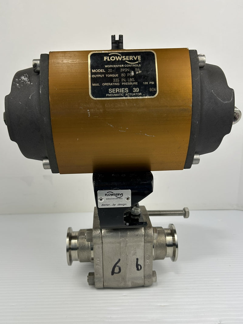 Worcester Controls Flowserve 2039SNR6 Pneumatic Actuator MK510 11/2 WK7066TTC R0