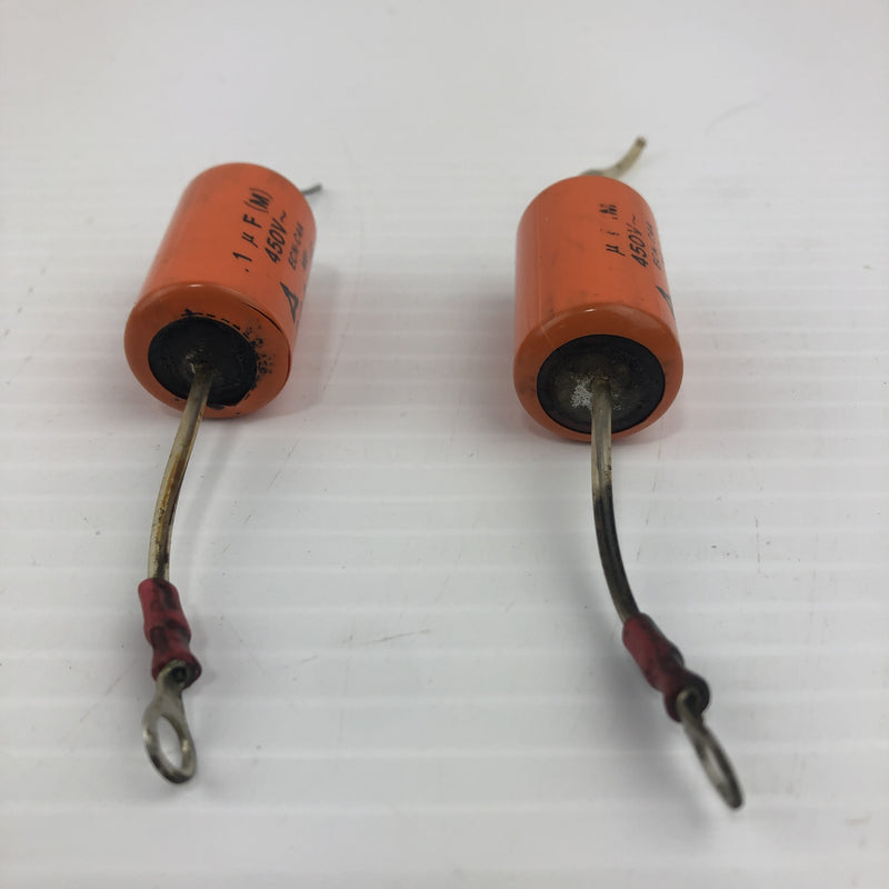 ECN-C4A Capacitor 450V~ Ceramic Tube No PCBs - Lot of 2