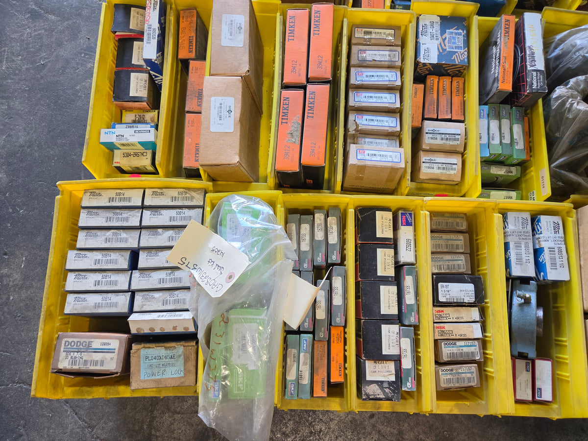 200+ NOS Bearings, Sleeves, Seals - Timken Dodge Martin McGill NSK SKF TB Woods