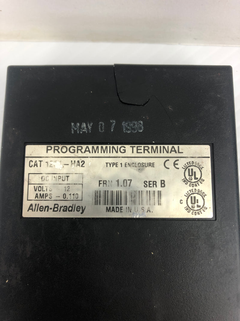 Allen-Bradley 1201-HA2 Programming Terminal Type: 1 Enclosure Ser. B 12V 0.110A