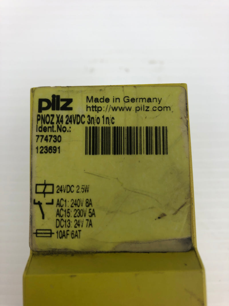 Pilz PNOZ X4 Safety Relay 24VDC 2.5W PNOZX4