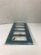 Leviton 000-84423-40 Blue Steel 5 Gang Wall Plate - Lot of 3