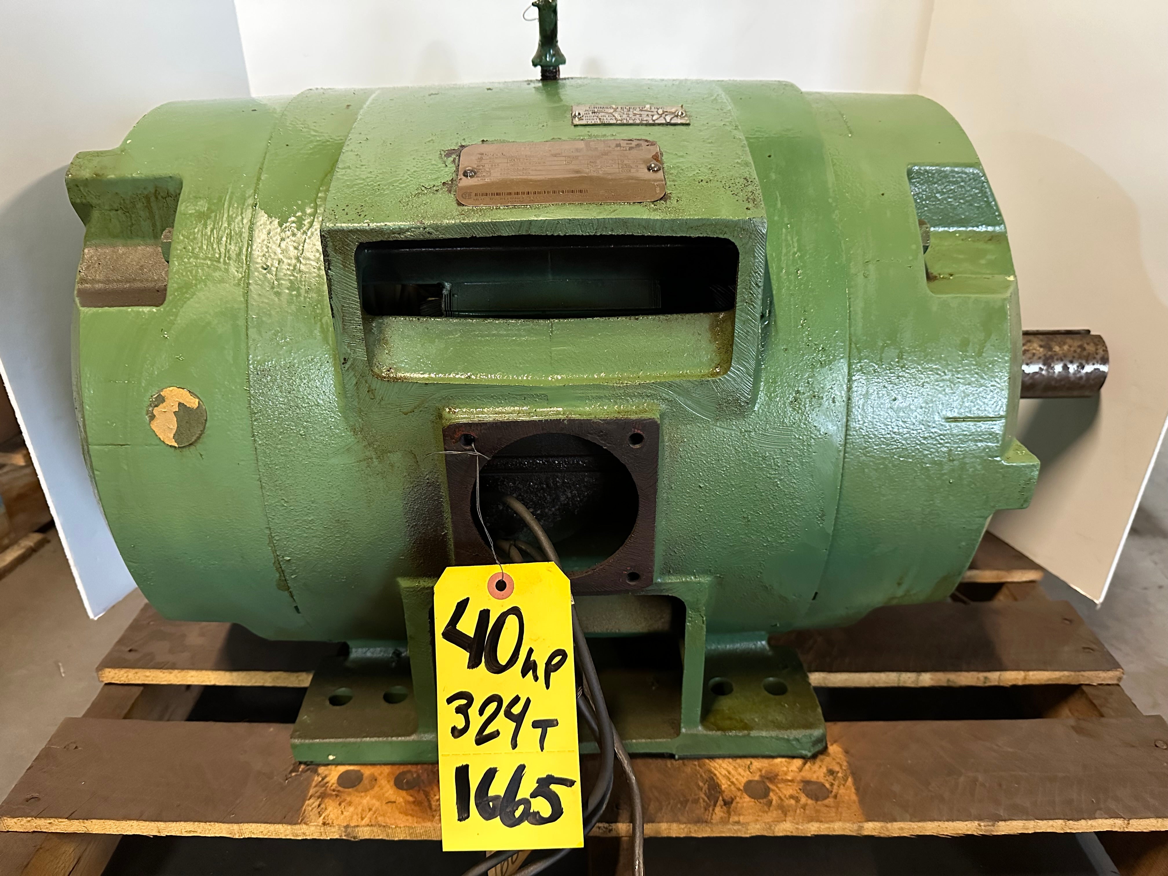 Reliance Electric 02MAN56807 G001 AC Motor 40 HP 324T 1665 RPM 3PH 240/480V