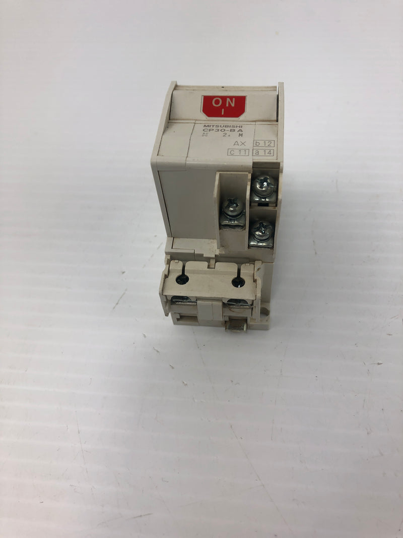 Mitsubishi Electric CP30-BA Circuit Protector 2 Pole 2A 220 VAC 2.5kA 50/60 Hz