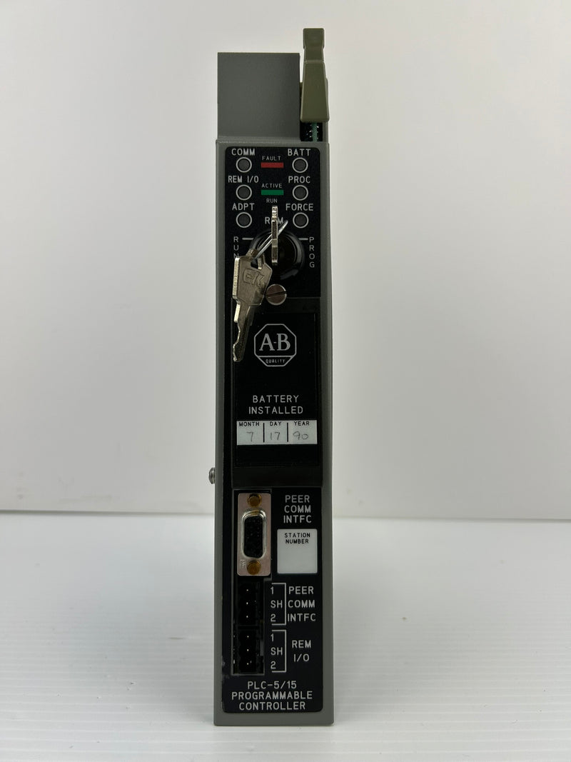 Allen-Bradley 1785-LT Processor Module PLC 5/15 Series B 1.2A 5VDC with Key