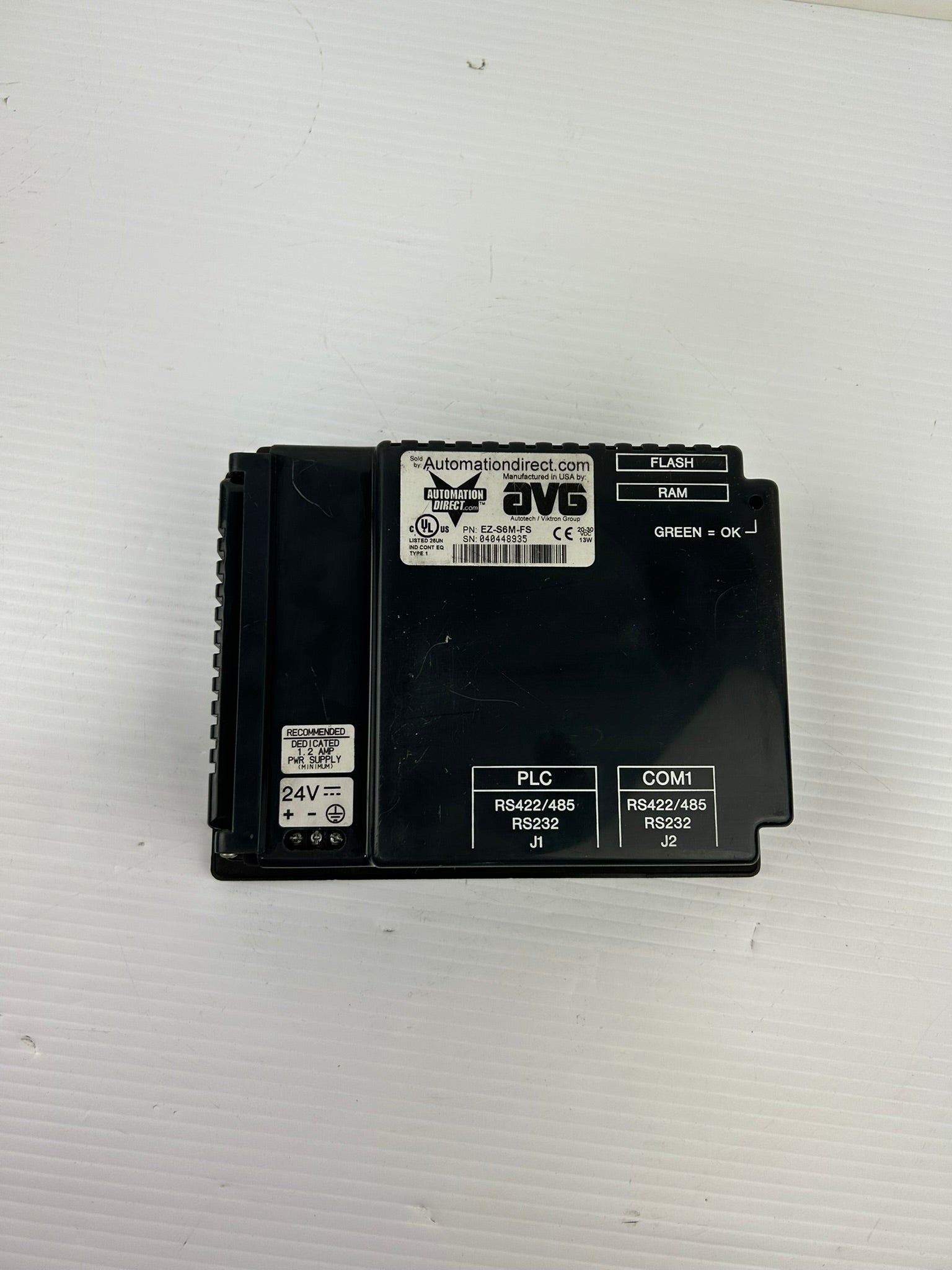 Automation Direct EZ-S6M-FS LCD Touch Panel 20-30VDC 13W