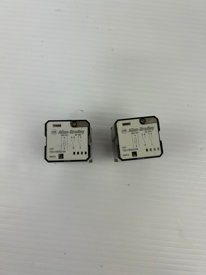 Allen Bradley 700-HB32Z48 Relay Series E - Lot of 2