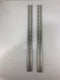 Slotted Aluminum Din Rails 22-1/2" Long x 1-3/8" Wide x 1" Holes - Lot of 2