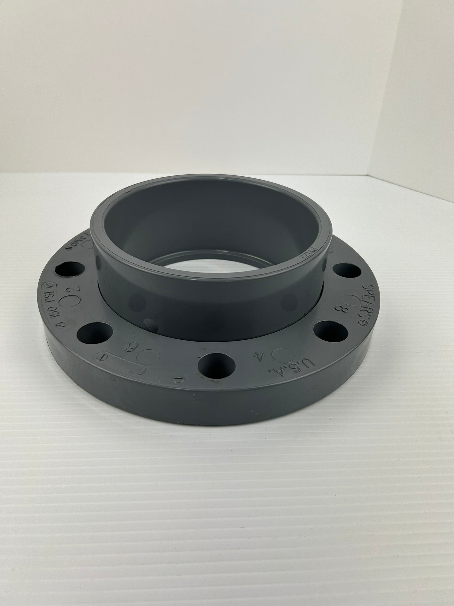 Spears PY1Z2 6" PVC-C 8-Bolt Pipe Flange & Glue In Socket NSF-61-G
