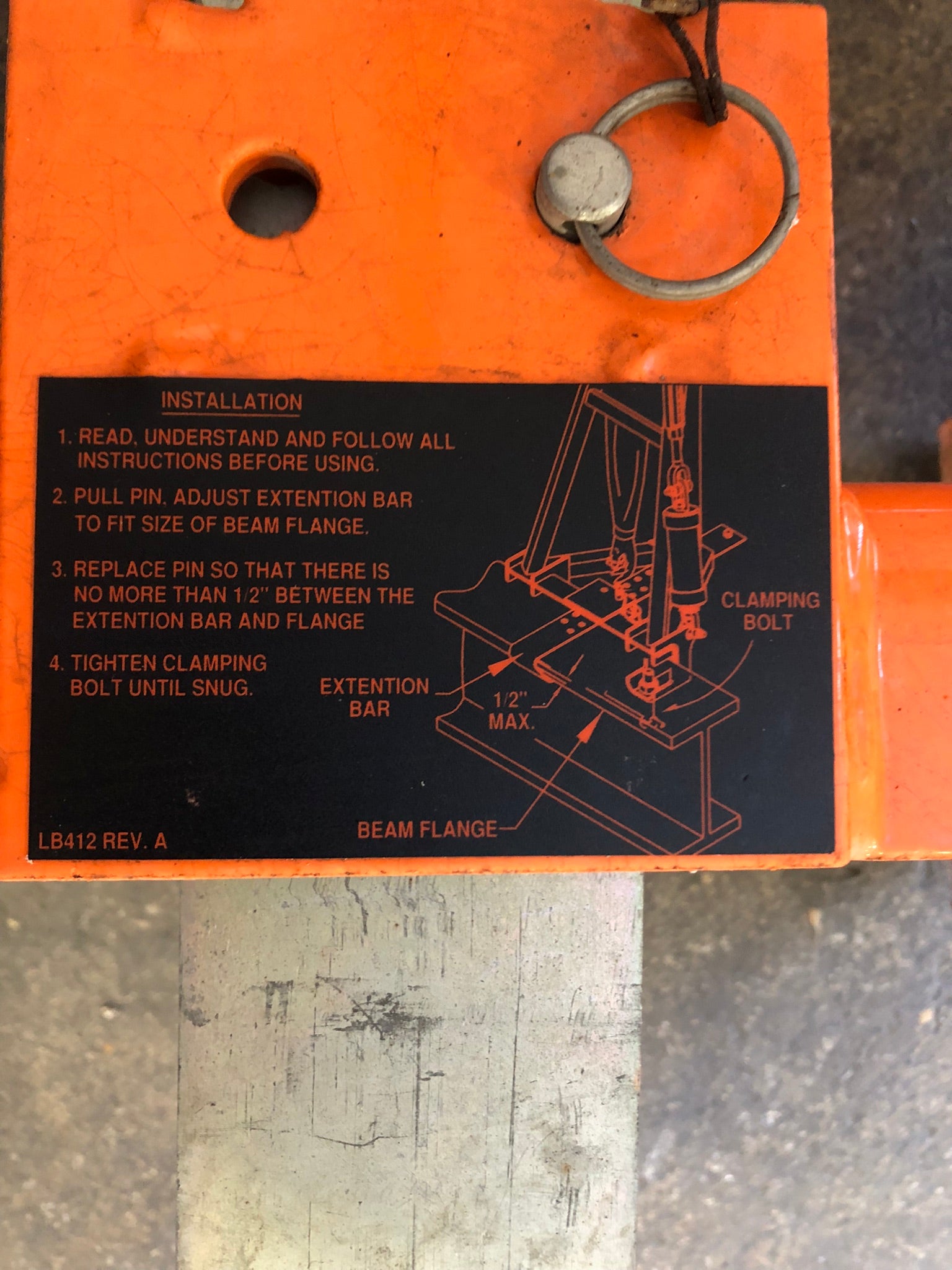 Miller DeltaForce Temporary Horizontal Lifeline LB412 Rev. A