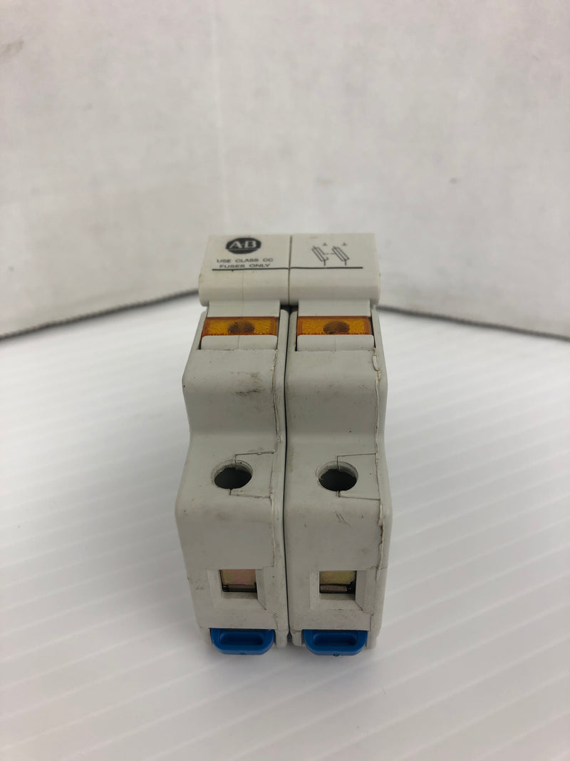 Allen-Bradley 1492-FB2C30-L Fuse Holder Ser. A 600V 30A 2P - Lot of 3