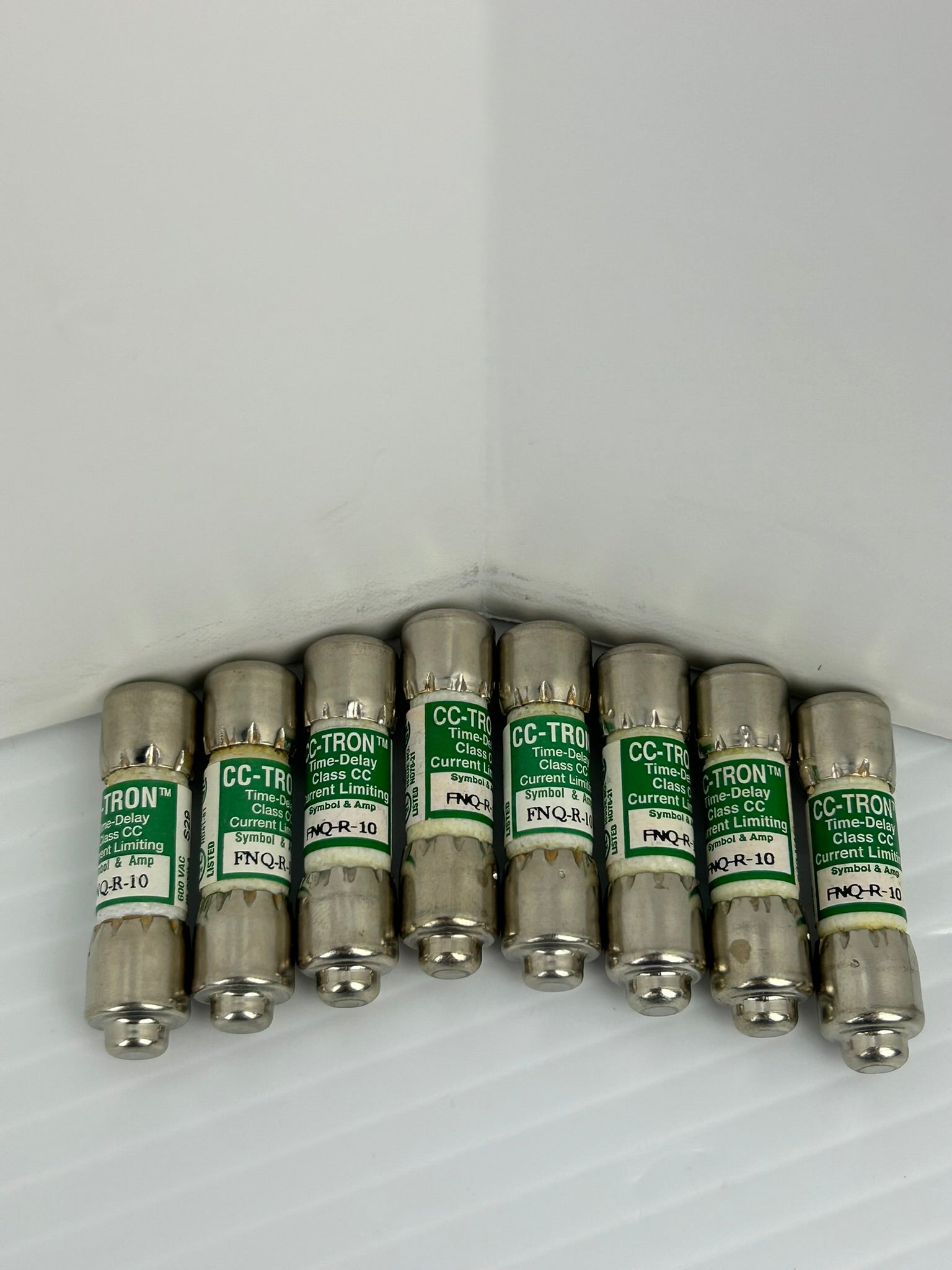 Bussmann FNQ-R-10 CC-Tron Time Delay Fuse Class CC 600V 10A - Lot of 8