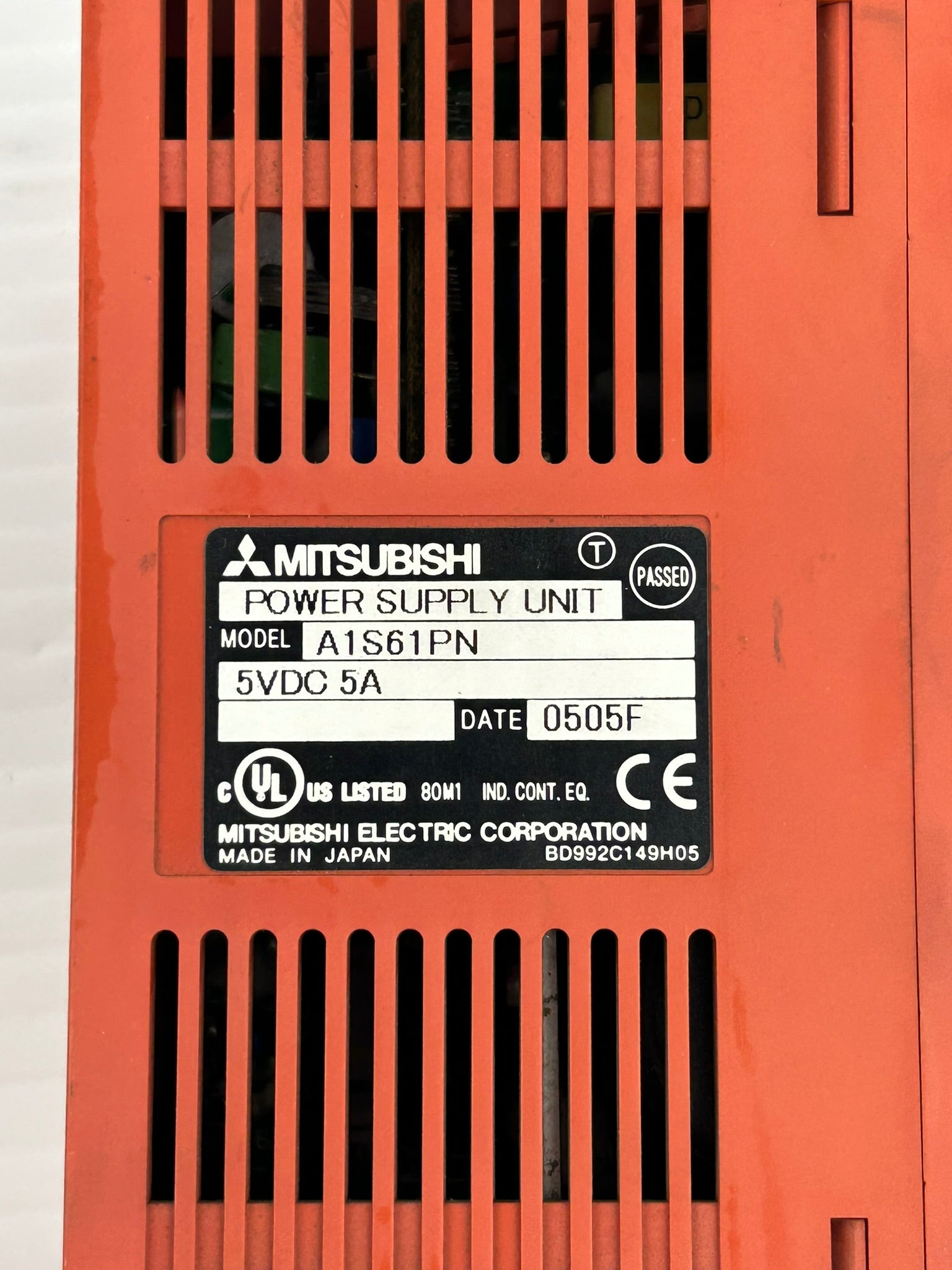 Mitsubishi A1S61PN Melsec Power Supply Unit PLC Module 5VDC 5A - No Cover