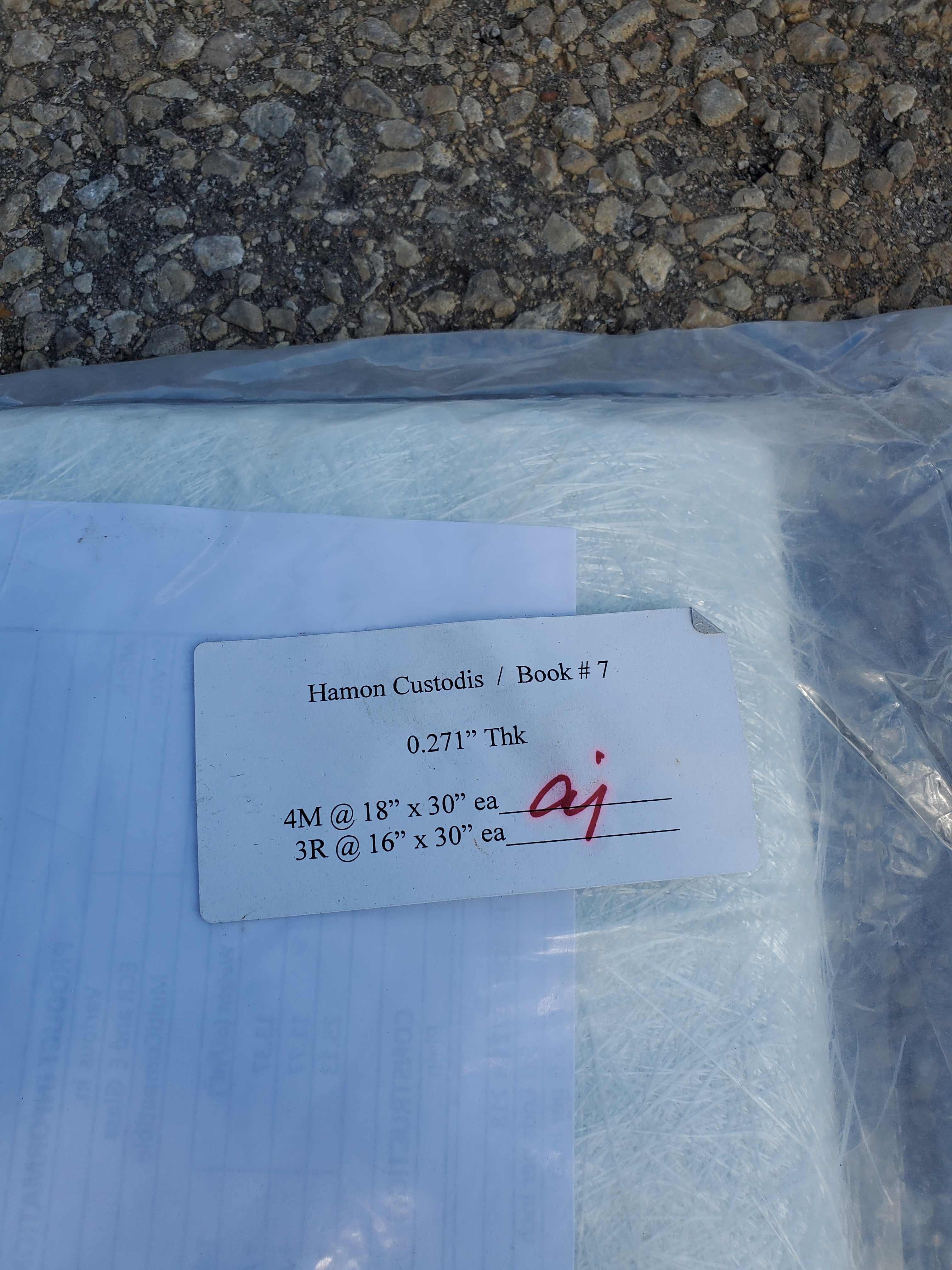 Book # 7 Fiberglass Insulation Blanket 0.271" Thick 4M @ 18" x 30"
