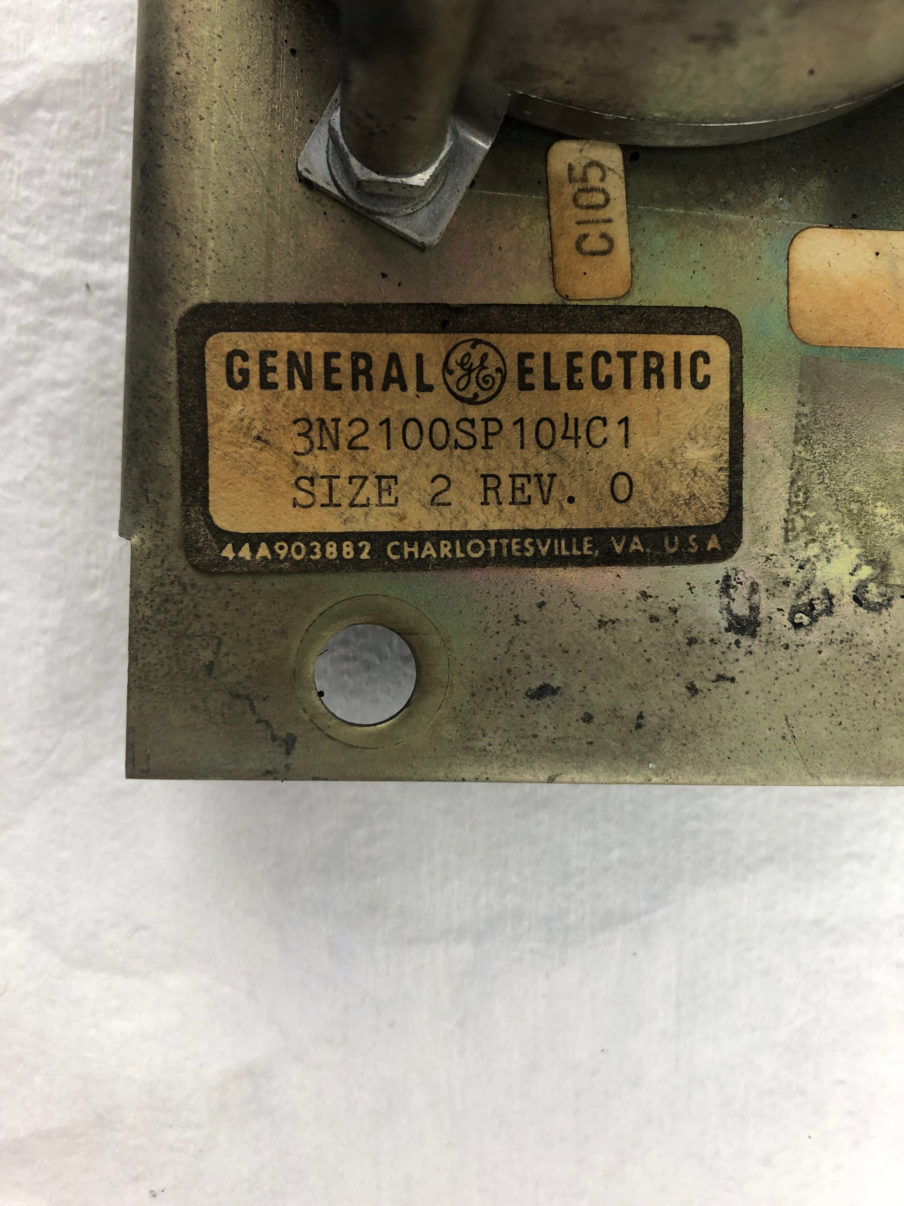General Electric 3N2100SP104C1 Servo Drive Size 2 Rev. 0
