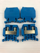 Allen-Bradley 1492-HM3 Terminal Block 600V - Lot of 4 Blue