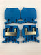 Allen-Bradley 1492-HM3 Terminal Block 600V - Lot of 4 Blue