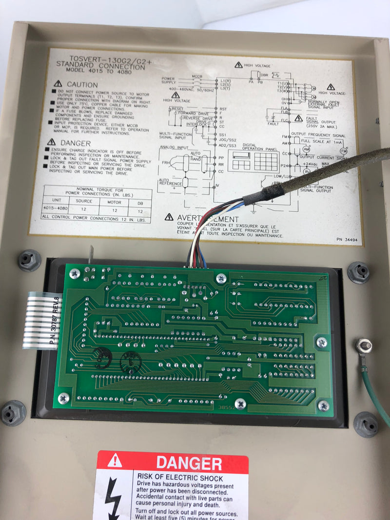 Toshiba VT130G2+4055 Transistor Inverter Tosvert-130G2+ 5.5KVA 5HP