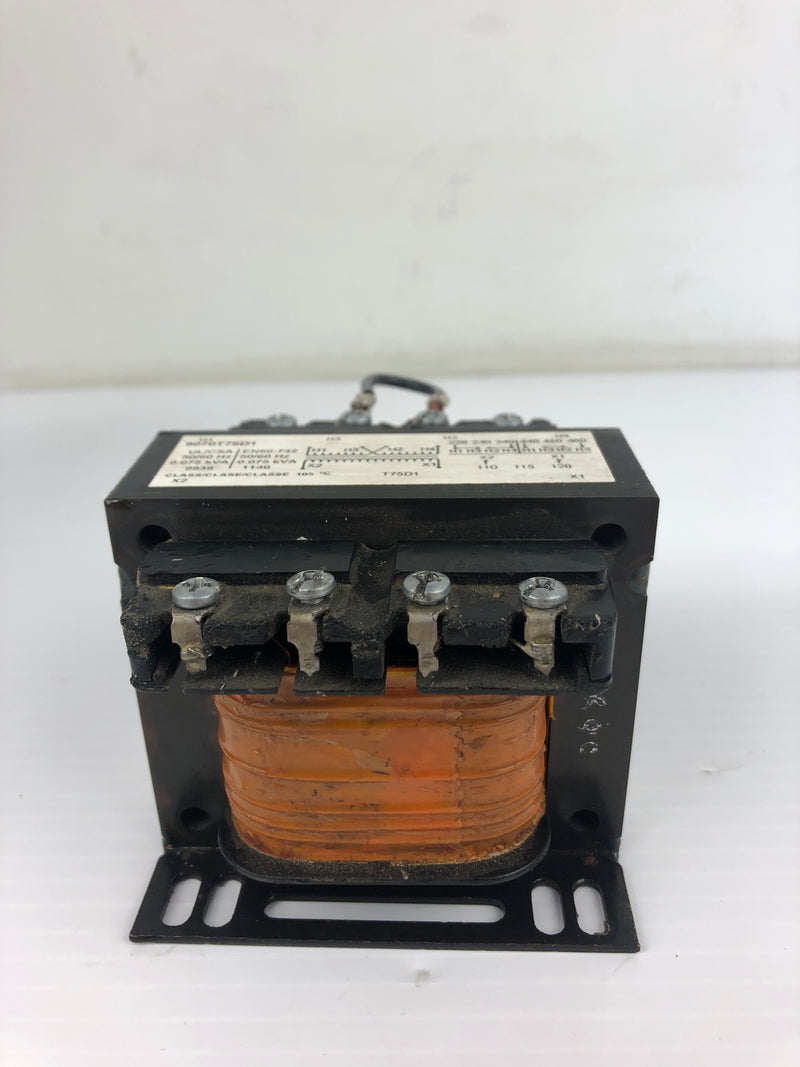 Square D 9070T75D1 Transformer 0.075kVA 50/60Hz