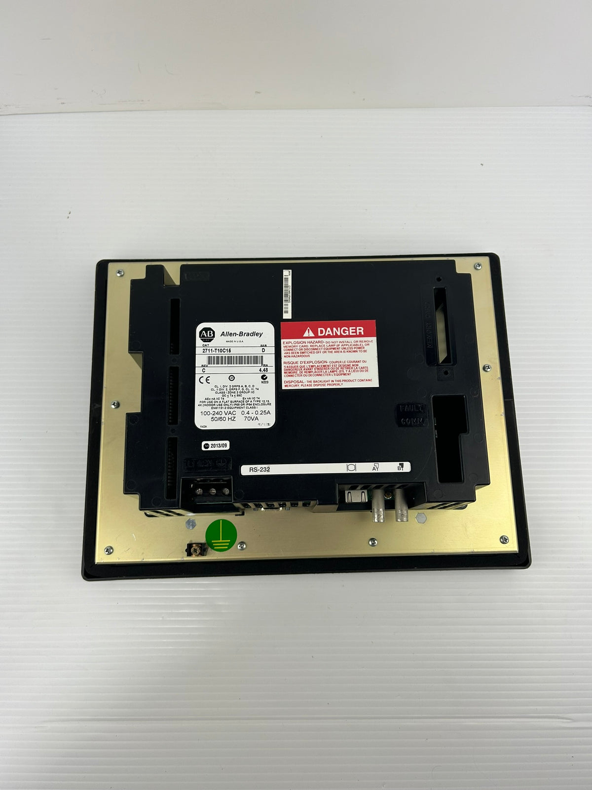 Allen-Bradley 2711-T10C15 PanelView 1000 Touch Screen HMI Series C TESTED