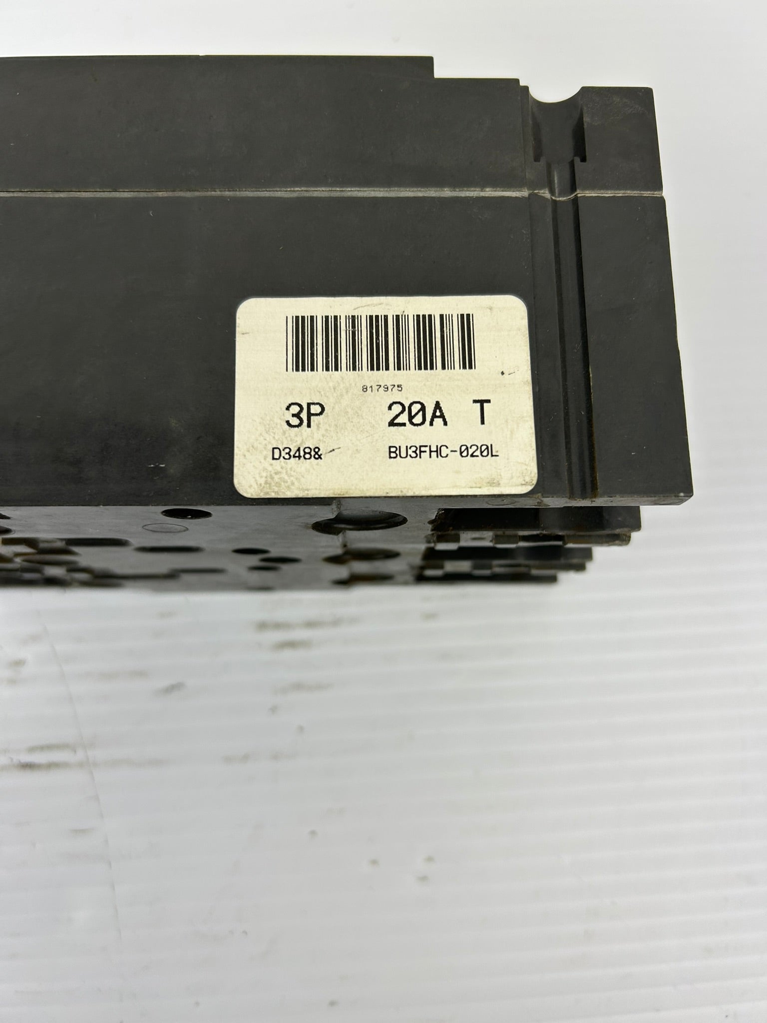 Fuji Electric BU3FHC-020L Industrial Circuit Breaker 20A 3 Pole 600VAC 250VDC